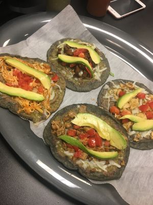 Assorted gorditas at La Taquiza Loca in Passaic