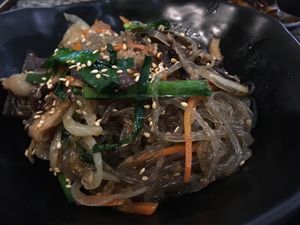 BEST! Japchae! Ever!!! at Super Seoul  in Bangkok