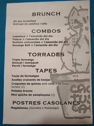 Menú octubre 2020 at CactusCat Bar in Barcelona