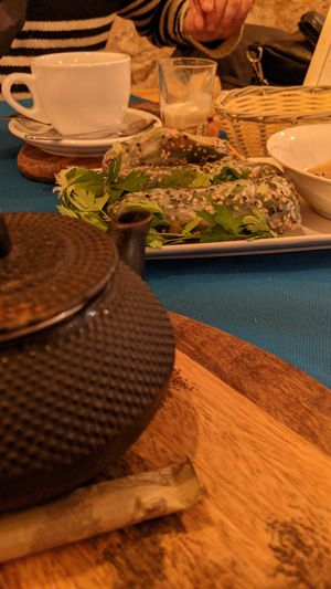 Soy chai teapot at CactusCat Bar in Barcelona