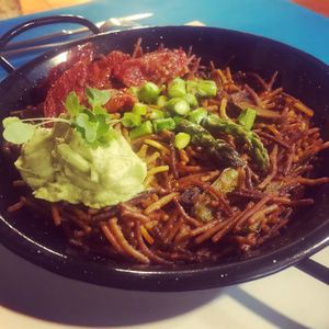 Fideuá at CactusCat Bar in Barcelona