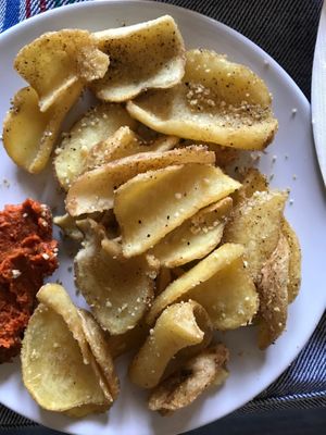 Patatas bravas at CactusCat Bar in Barcelona