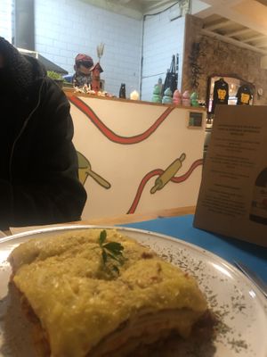Lasaña at CactusCat Bar in Barcelona