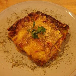 Lasaña at CactusCat Bar in Barcelona