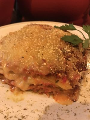 Lasagna at CactusCat Bar in Barcelona