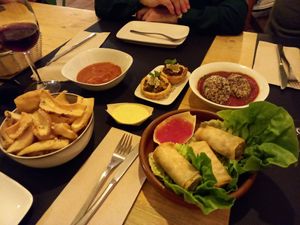 Some of the food we tasted with pleasure ;) at CactusCat Bar in Barcelona