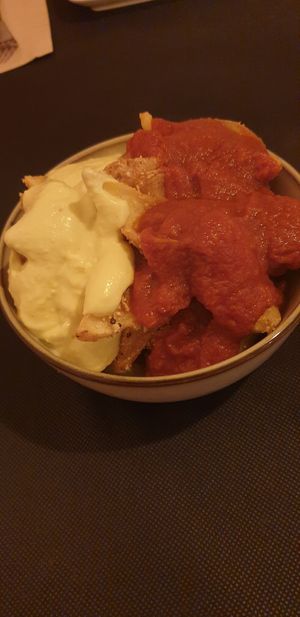 Patatas bravas at CactusCat Bar in Barcelona