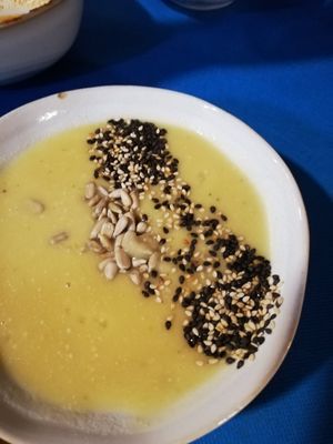 Crema de verdures del dia at CactusCat Bar in Barcelona