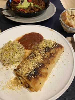 The vegan sausage roll! at CactusCat Bar in Barcelona