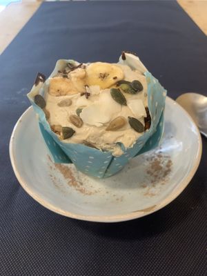 Muffin de plátano  at CactusCat Bar in Barcelona