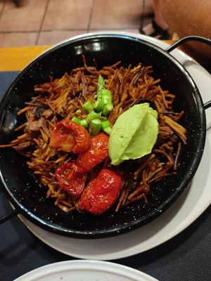 Fideuá at CactusCat Bar in Barcelona