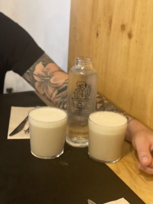 Smoothie of the day. Banana oat milk. Such good value for money. Delicious  at CactusCat Bar in Barcelona