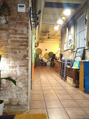 More decoration at CactusCat Bar in Barcelona