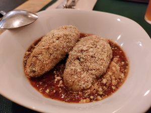 Quinoa croquettes at CactusCat Bar in Barcelona