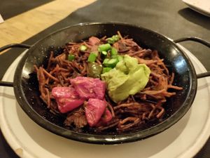 Delicious fideuá at CactusCat Bar in Barcelona