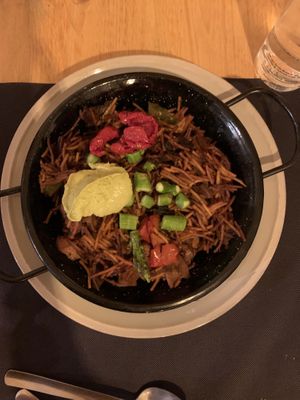 Fideuá  at CactusCat Bar in Barcelona