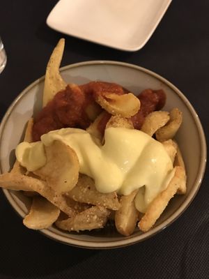 Patatas bravas  at CactusCat Bar in Barcelona
