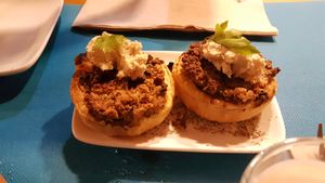 Mini quiches (maybe too mini) at CactusCat Bar in Barcelona