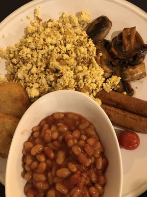 Full English breakfast  at CactusCat Bar in Barcelona