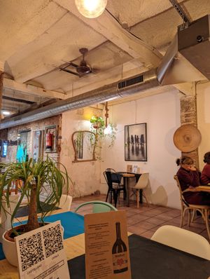 Cute decor. at CactusCat Bar in Barcelona