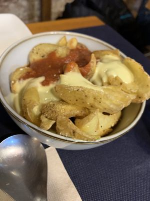 Patatas bravas  at CactusCat Bar in Barcelona