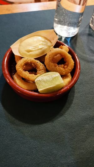 Calamares venganos;-) #Veganuary at CactusCat Bar in Barcelona