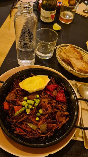 Fideuà at CactusCat Bar in Barcelona