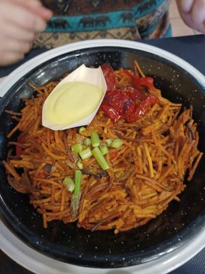 Fideua at CactusCat Bar in Barcelona