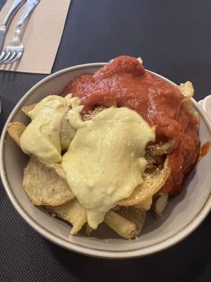 Patatas bravas  at CactusCat Bar in Barcelona