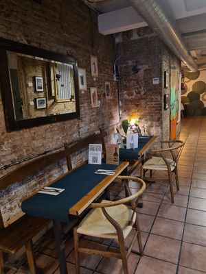 Interior at CactusCat Bar in Barcelona