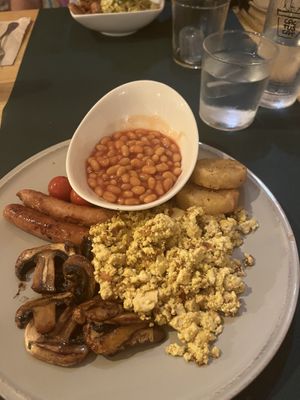 The full breakfast!  at CactusCat Bar in Barcelona