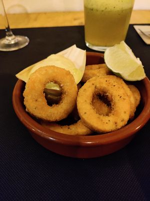 Konjac calamari at CactusCat Bar in Barcelona