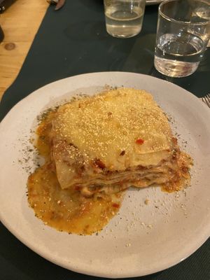 Lasagna 😍  at CactusCat Bar in Barcelona