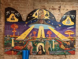 Interior decor   at CactusCat Bar in Barcelona