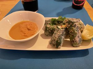 Rollitos vietnamitas  at CactusCat Bar in Barcelona