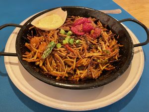 Fideuá  at CactusCat Bar in Barcelona