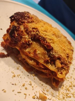 Lasaña ragú  #Veganuary at CactusCat Bar in Barcelona