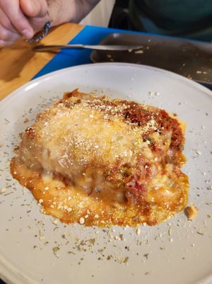 Lassanya! 🤤 at CactusCat Bar in Barcelona