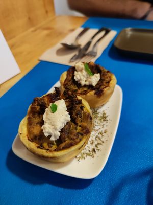 Xampis at CactusCat Bar in Barcelona