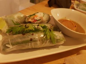 Viet rolls at CactusCat Bar in Barcelona