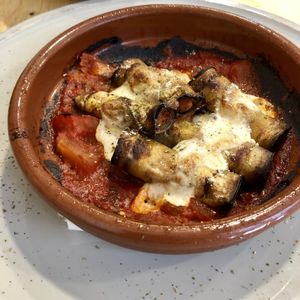 Eggplant cannelloni at CactusCat Bar in Barcelona