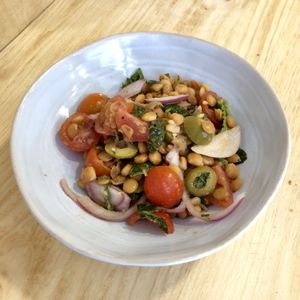 Lentil salad. So much flavor! at CactusCat Bar in Barcelona