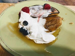 Pancakes at CactusCat Bar in Barcelona