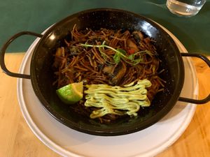 Fideua at CactusCat Bar in Barcelona