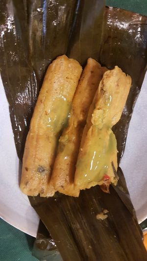 Tamales :D at CactusCat Bar in Barcelona