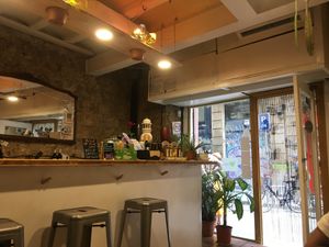 Interior at CactusCat Bar in Barcelona