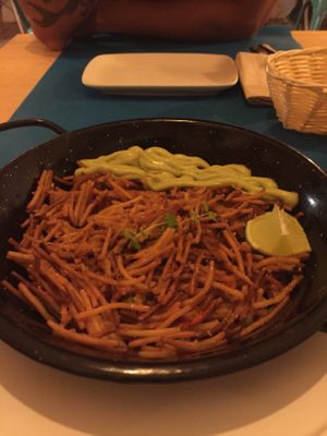 Fideuá  at CactusCat Bar in Barcelona