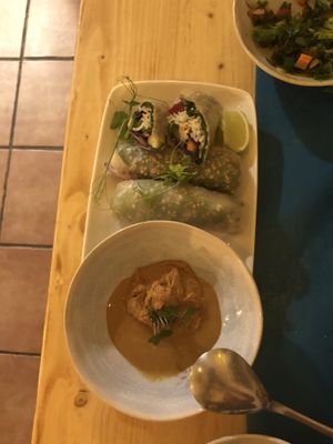 Spring Rolls at CactusCat Bar in Barcelona
