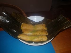 Tamales at CactusCat Bar in Barcelona