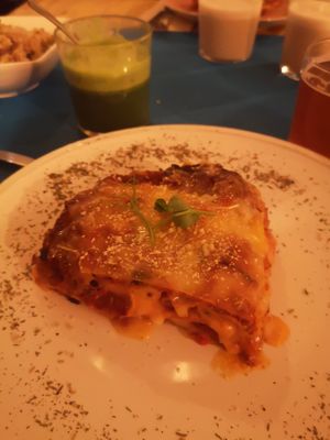 Best lasagna ever! at CactusCat Bar in Barcelona